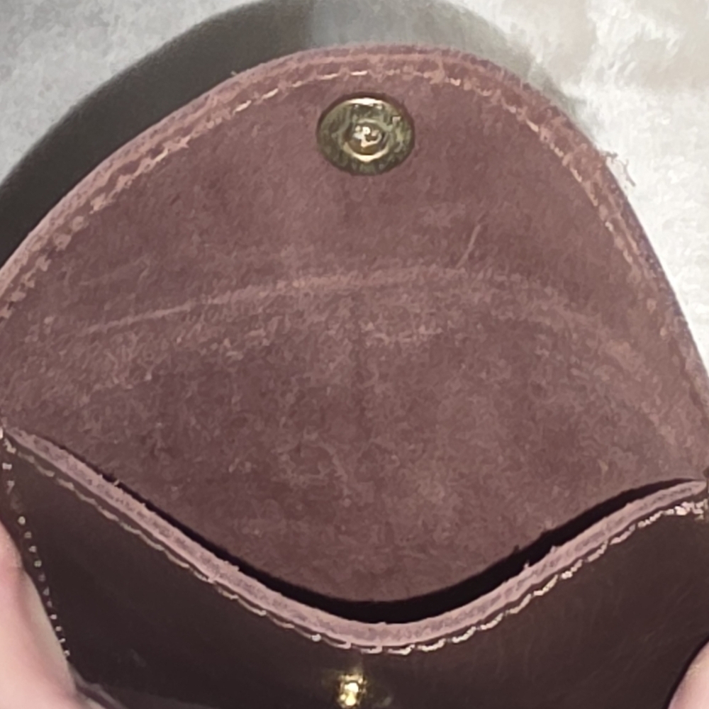 EUC Leather Tote Purse w/ matching wallet & change purse & adj shoulder strap. - Picture 14 of 16